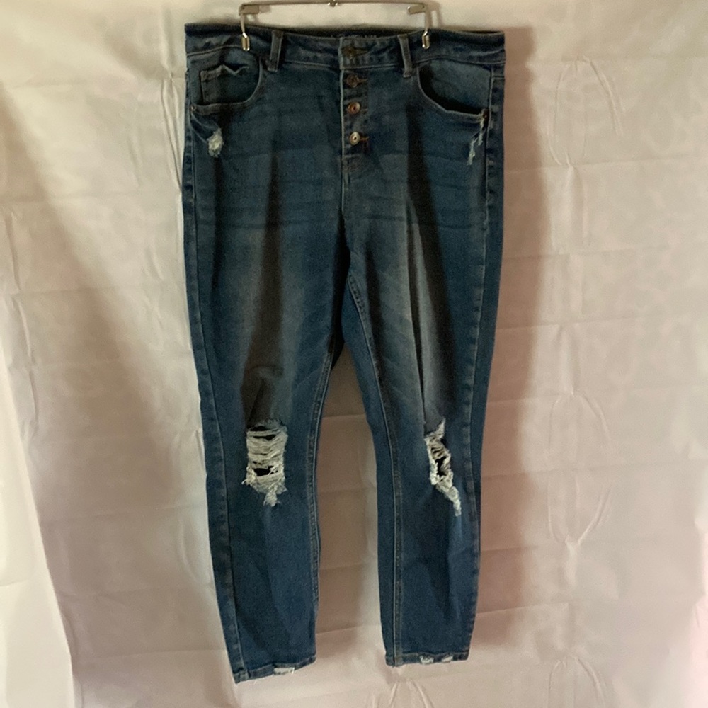 High rise skinny jeans